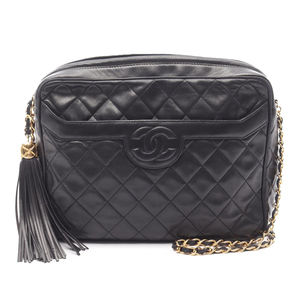 Pre-Loved Chanel Medium CC Quilted Lambskin Tassel Camera Bag